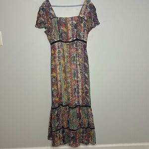 NWT Raga Dress, women’s size  Medium. Vibrant colors, maxi dress. Bohemian!